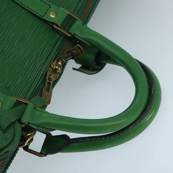 LOUIS VUITTON Epi Keepall 55 Boston Bag Green M42954 LV Auth 98046 - Picture 7 of 16